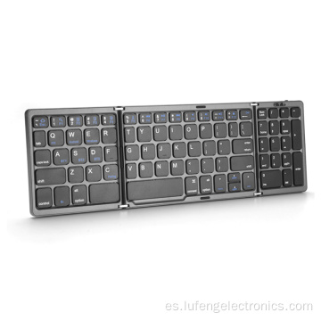 Teclado plegable de Bluetooth de tres pliegues